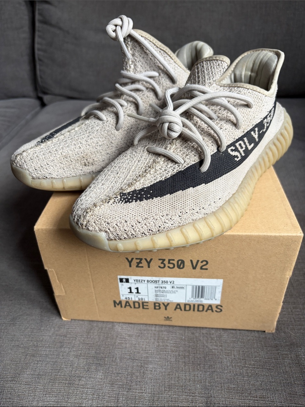 USED Yeezy Boost 350 V2 “Slate” (2022) Men’s Size 11